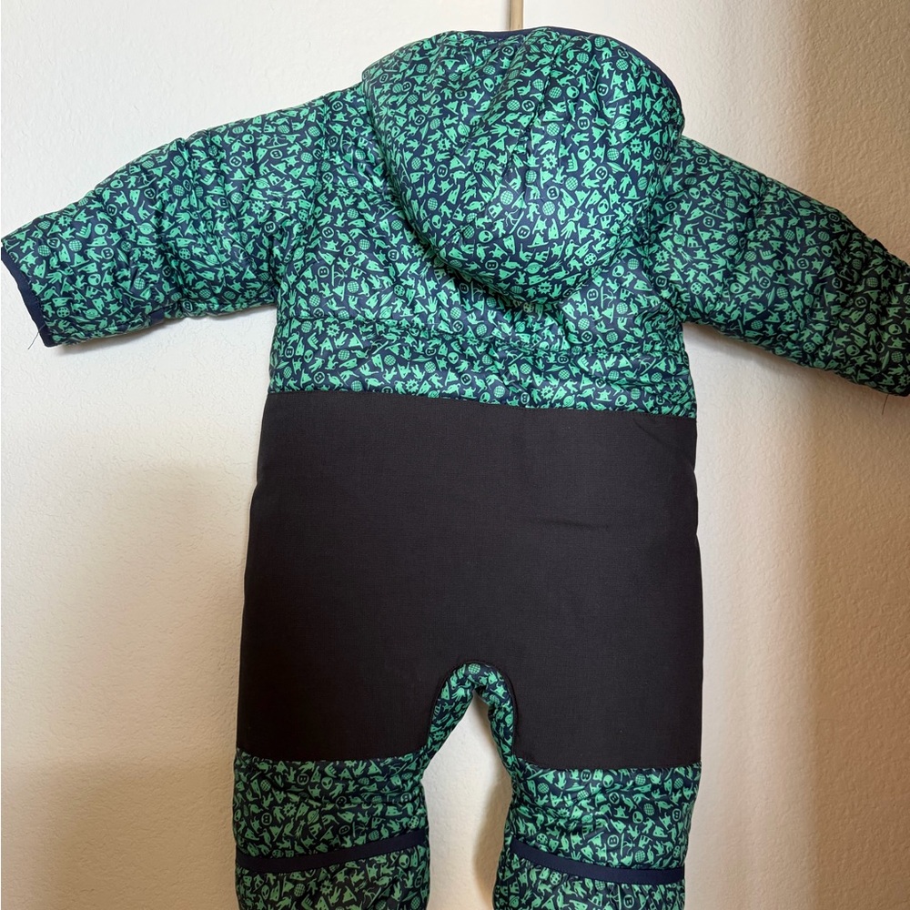 Burton Green and Black Kids One Piece Footie